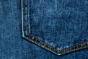 Blue denim jeans